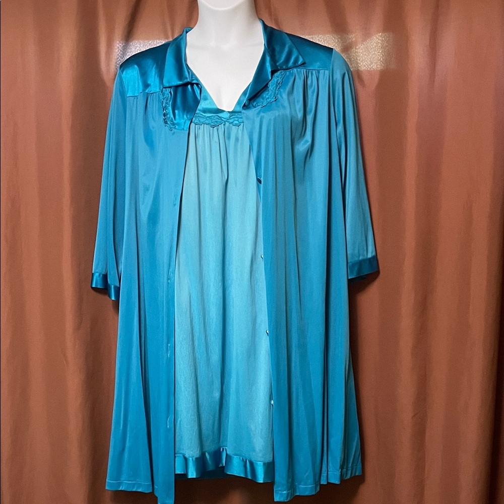 Vanity Fair Blue Women's Pajama Set